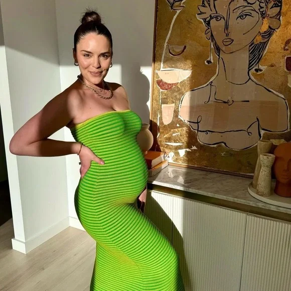 The Wolf Gang Viral ‘Sunmor’ Lime Knit Maxi Dress - Picture 13 of 15